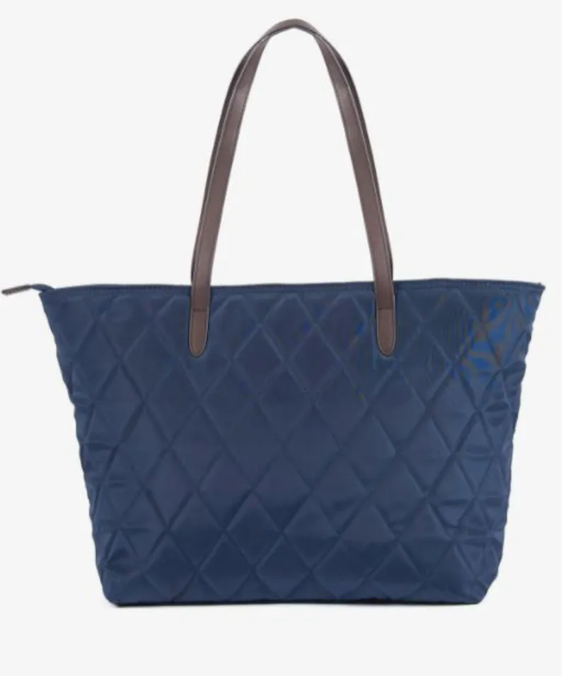 Barbour Witford Quilted Tote Bag in Navy-2